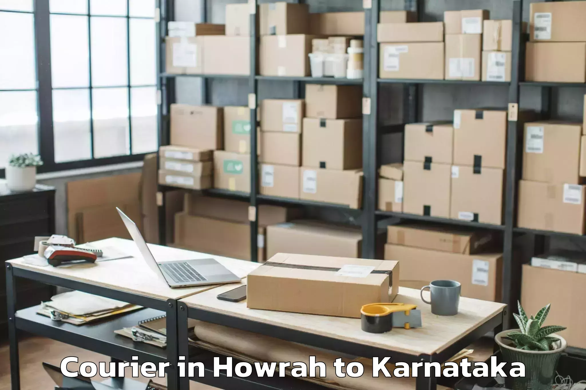 Easy Howrah to Karnataka State Law University Courier Booking